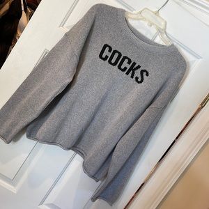 NWT Univ. of South Carolina COCKS boxy sweater